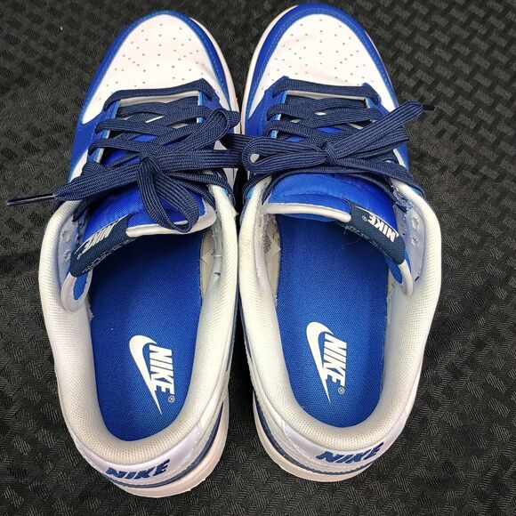Nike Dunk Low Game Royal Navy Blue/White Mens 10 Used FQ8826-100 No Box main image 9